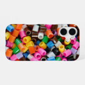 カラフルビーズ柄iPhoneケース iPhone 16ケース (裏面横)