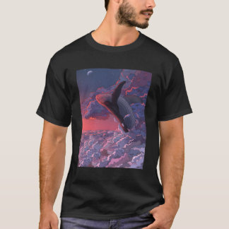 カラフルビーチのクジラ 海のバケーション 新作グッズ Tシャツ