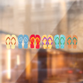 カラフルビーチサンダルサマーサンダル ウィンドウサイン (シート2)