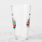 カラフルビーチサンダル水の色のカスタマイズ タンブラーグラス (左)