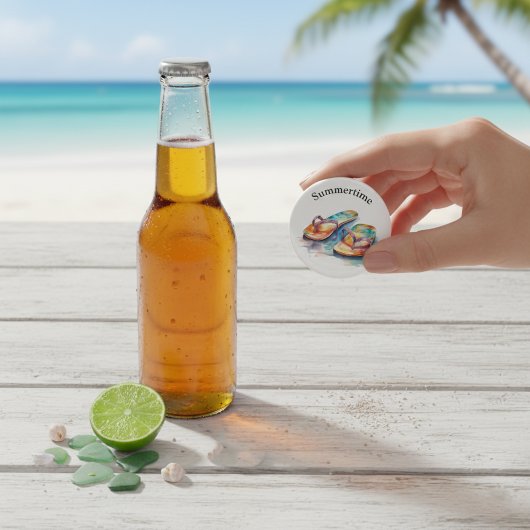 カラフルビーチサンダル水の色のカスタマイズ 栓抜き