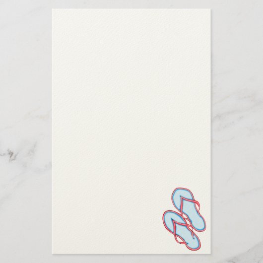 カラフルビーチサンダル3 便箋 (正面)