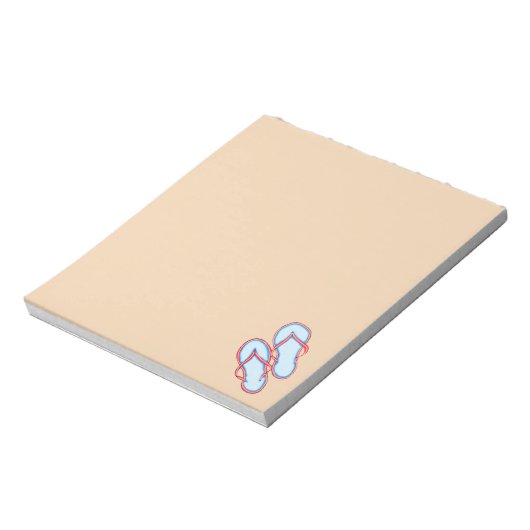カラフルビーチサンダル3 Notepad ノートパッド (回転)