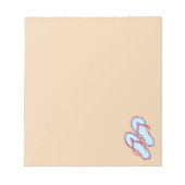カラフルビーチサンダル3 Notepad ノートパッド (正面)
