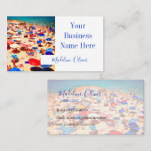 カラフルビーチシーモダンンスタイリッシュプロフェッショナル 名刺 (正面/裏面)