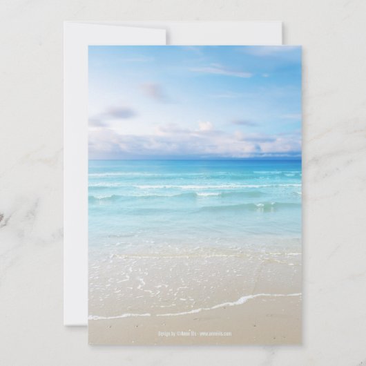 カラフルビーチリハーサルディナー招待状 招待状 (裏面)