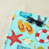 カラフルビーチ休暇パターン ビーチタオル (インサイチュ)