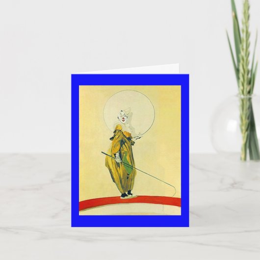 カラフルピエロカードとピエロの祈りの言葉! カード (正面)