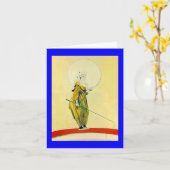 カラフルピエロカードとピエロの祈りの言葉! カード (黄色い花)