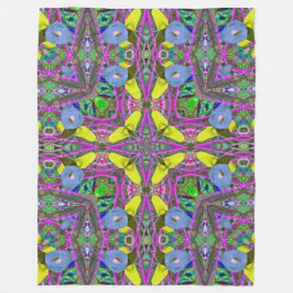 カラフルピエロ曼荼羅 フリースブランケット