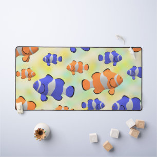 カラフルピエロ魚海3d水中競技デザイン デスクマット