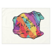 カラフルピットブル テーブルクロス (正面(横))