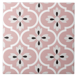 カラフルピンクと白スペインのの形地中海の状 タイル