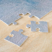 カラフルピンクのフラミンゴ水彩画 ジグソーパズル (側面)