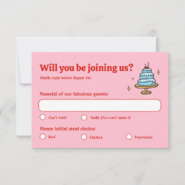 カラフルピンクの手ファンキー引き書の結婚値 出欠カード