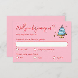 カラフルピンクの手ファンキー引き書の結婚値 出欠カード