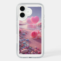 カラフルピンクのiphone 16ケースカバー