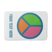 カラフルピースサインカスタムバスマット バスマット (正面)