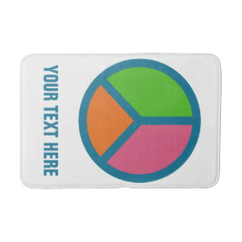 カラフルピースサインカスタムバスマット バスマット