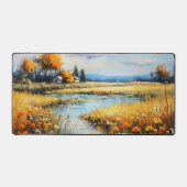 カラフルファインアート夏の風景 デスクマット (正面)