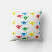 カラフルファジーモンスター装飾用クッション クッション (裏面)