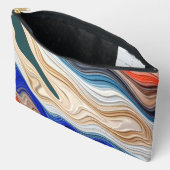 カラフルファブリッ鮮やかクのgroovyパターンアクセサ アクセサリーポーチ (見開き)