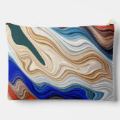 カラフルファブリッ鮮やかクのgroovyパターンアクセサ アクセサリーポーチ (裏面)