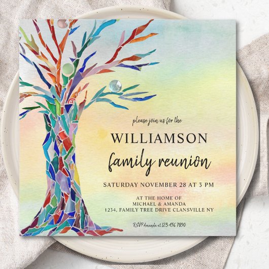 カラフルファミリーツリーファミリー懇親会 招待状