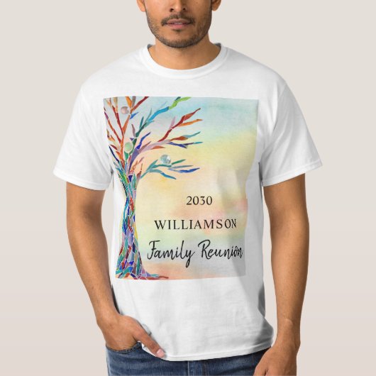 カラフルファミリーツリーファミリー懇親会 Tシャツ (正面)