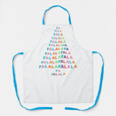 カラフルファンキーおもしろいFA LA LAホリデーシーズン エプロン (正面)