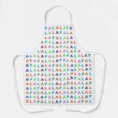 カラフルファンキーおもしろいFA LA LAホリデーシーズン エプロン (正面)