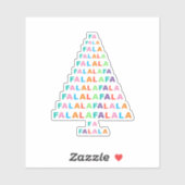 カラフルファンキーおもしろいFA LA LAホリデーシーズン シール (シート)