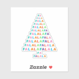 カラフルファンキーおもしろいFA LA LAホリデーシーズン シール