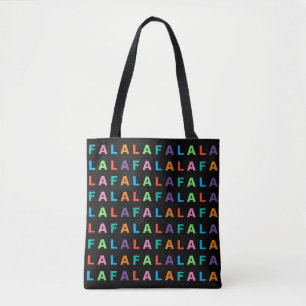 カラフルファンキーおもしろいFA LA LAホリデーシーズン トートバッグ