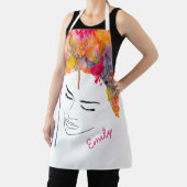 カラフルファンキーカッコいい髪 エプロン (インサイチュ)