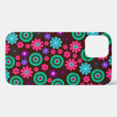 カラフルファンキーサイケデリック花柄 Case-Mate iPhoneケース (裏面 (横))