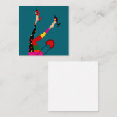 カラフルファンキーストッキング スクエア名刺 (正面/裏面)