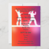 カラフルファンキーネダンサーバチェロレッテ 招待状 (裏面)