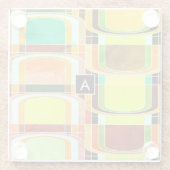 カラフルファンキーレトロインスパイア ガラスコースター (裏面)