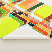 カラフルファンキーレトロインスパイア シェルパブランケット (3/4)