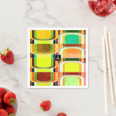 カラフルファンキーレトロインスパイア スタンダードカクテルナプキン (インサイチュ)