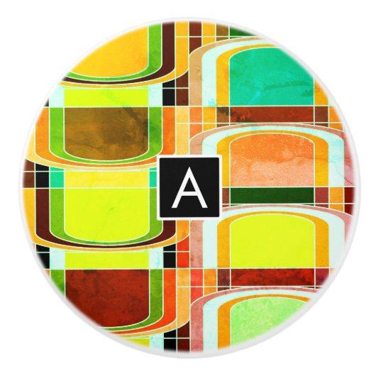 カラフルファンキーレトロインスパイア セラミックノブ (正面)