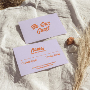 カラフルファンキーレトロブッはっきりしたクモダン結婚ズ 出欠カード