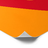 カラフルファンキー絵画抽象芸術 ポスター (角)