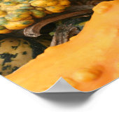 カラフルファンシーグルズクローズアップ鏡抽象芸術 ポスター (角)