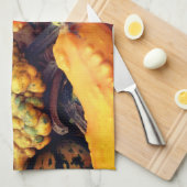 カラフルファンシー食 キッチンタオル (四つ折り)