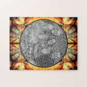 カラフルファンシーGourds Frame自分の写真を作成 ジグソーパズル (横)