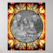 カラフルファンシーGourds Frame自分の写真を作成 ポスター (正面)