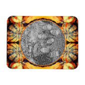 カラフルファンシーGourds Frame自分の写真を作成 マグネット (横)