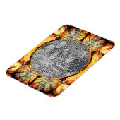 カラフルファンシーGourds Frame自分の写真を作成 マグネット (左側)